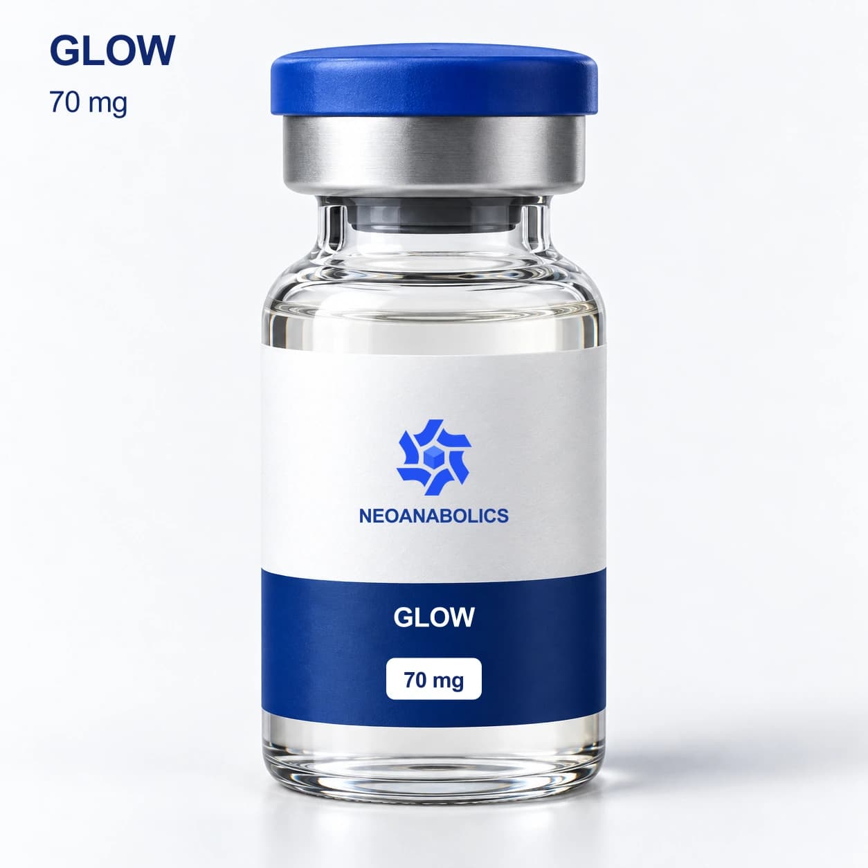 GLOW, 70 mg, Neoanabolics packaging illustration