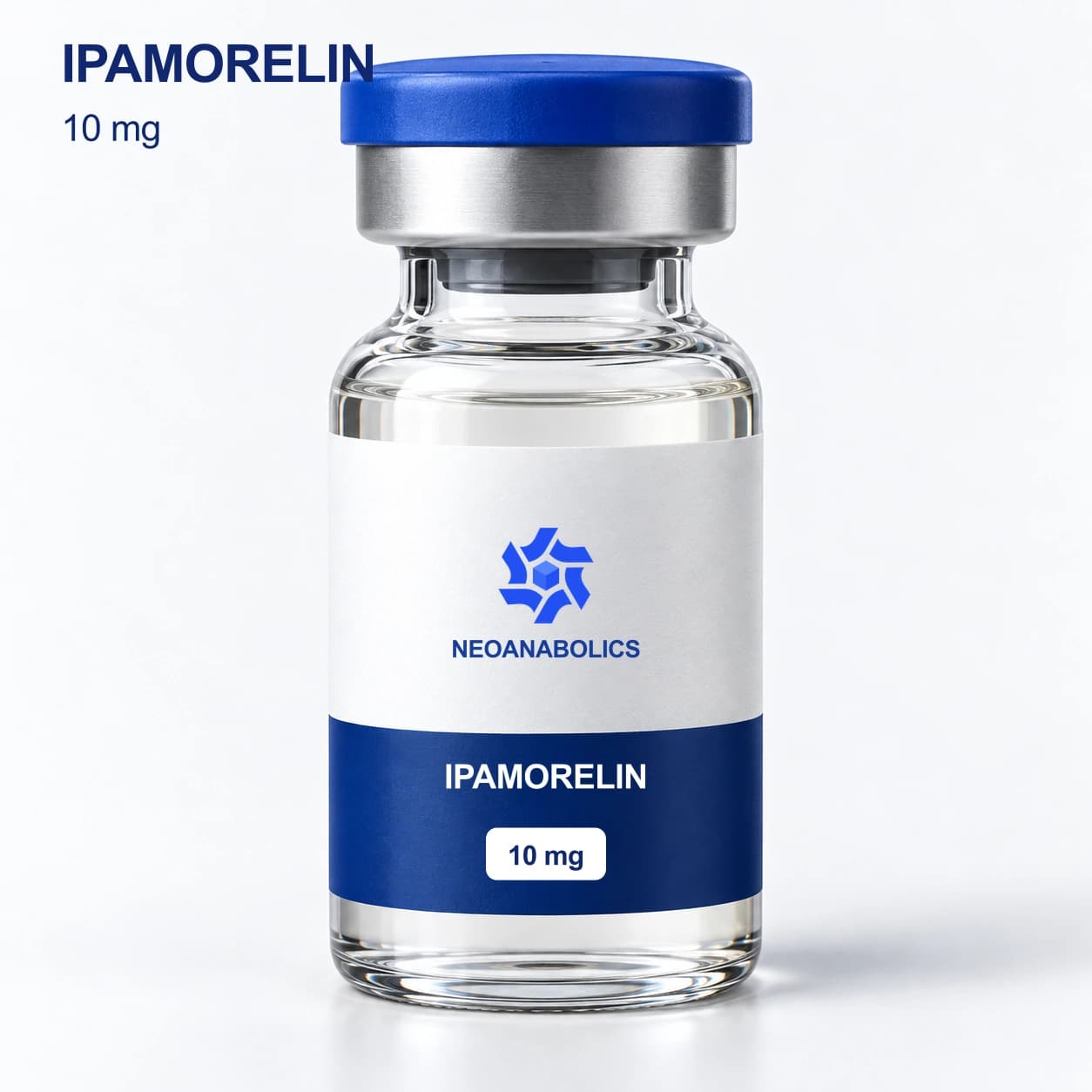 Ipamorelin, 10 mg, Neoanabolics packaging illustration
