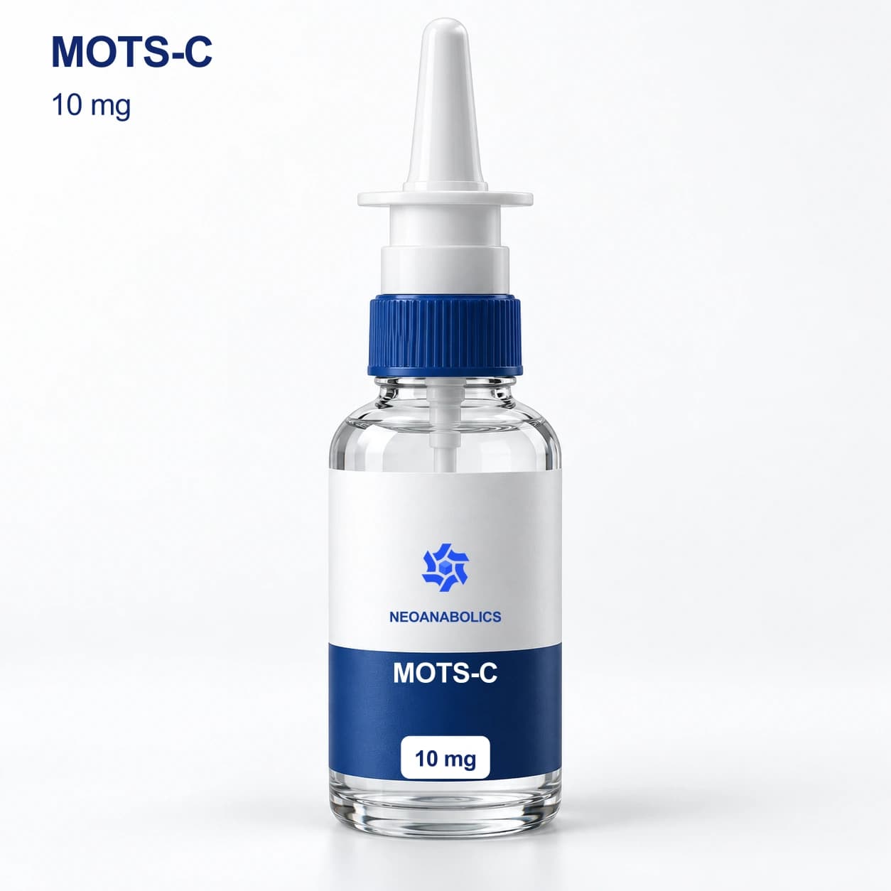 MOTS-C spray, 10 mg, Neoanabolics packaging illustration