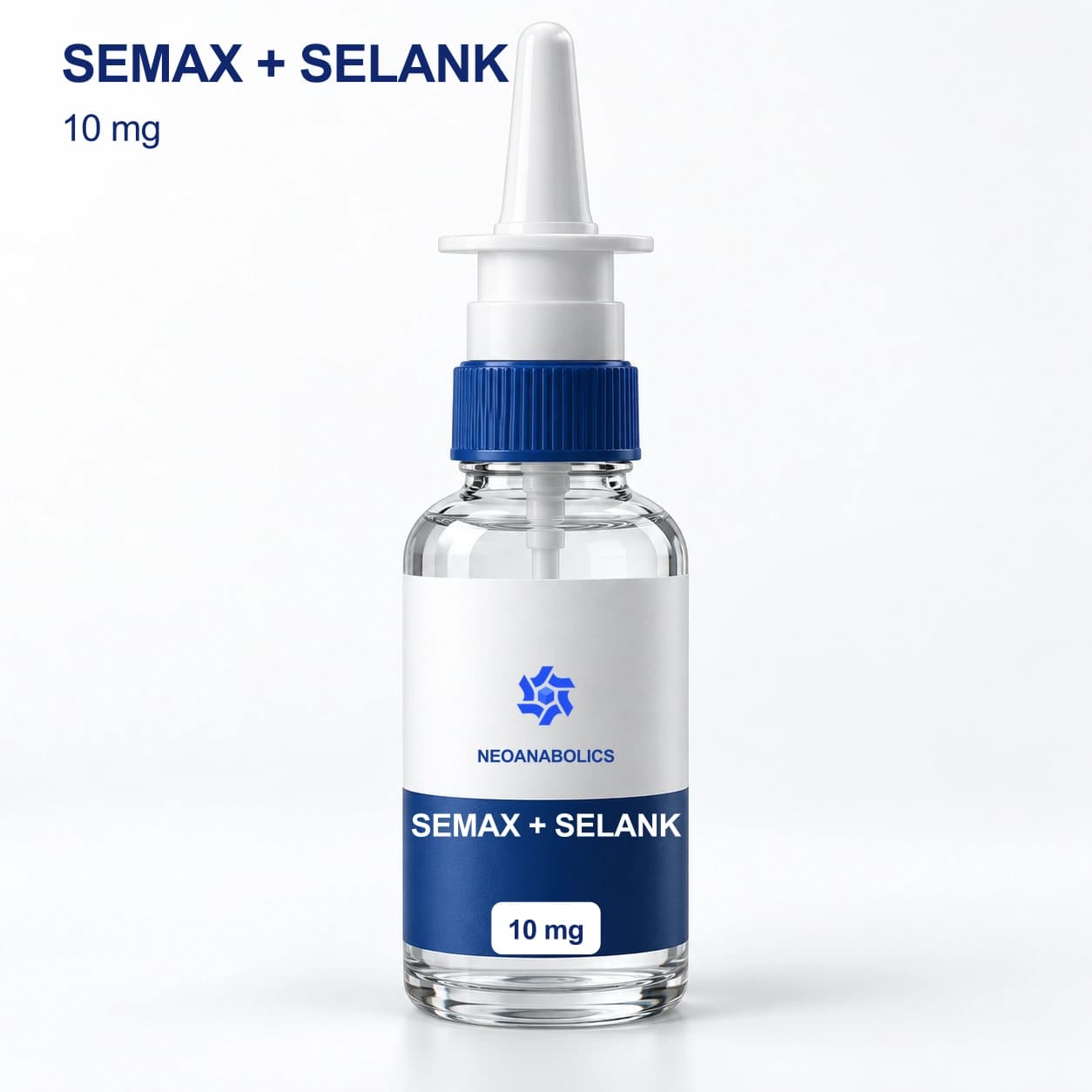 Semax + Selank spray, 10 mg, Neoanabolics packaging illustration